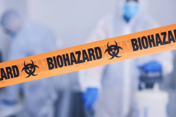 Professional Biohazard Cleanup technician working in Sterling, VA